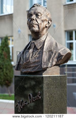 Monument to Nikolai Aseev. Kursk. Russia