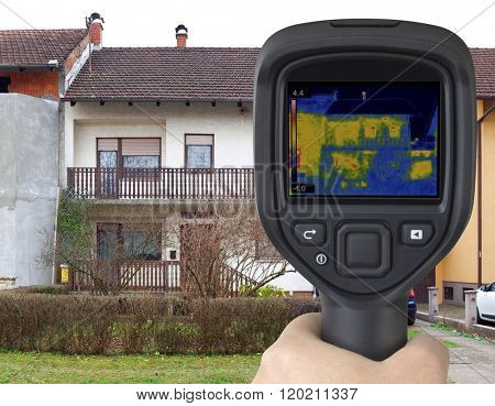 House Facade Thermal Imaging Analysis