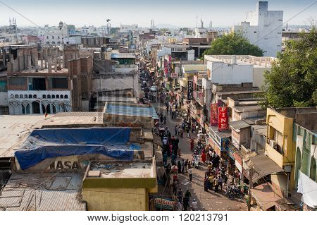 Markets surrounding the Charminar hyderabad