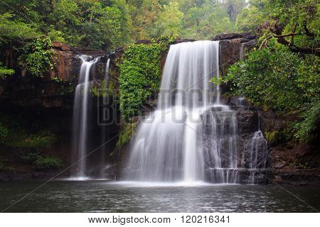 The Khlong Chao waterfall in Ko Mook island, Thailand