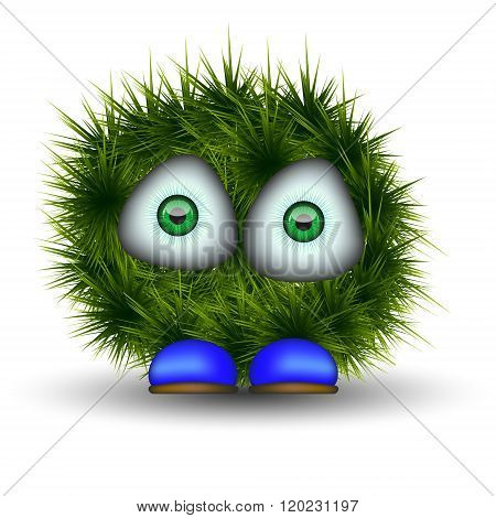 Green Shaggy Creature