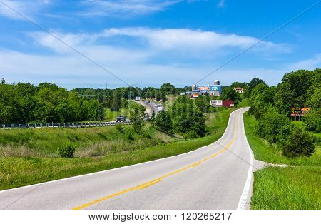 Stanton, U.S.A. - May 18, 2011: Missouri, the Route 66 near the city.