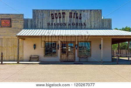 Amarillo, U.S.A. - May 21 2011: Texas, a vintage saloon and grill on the Route 66.