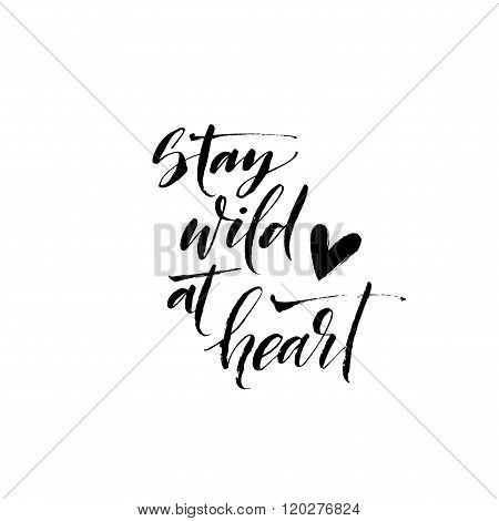 Stay Wild Dt Heart Card.
