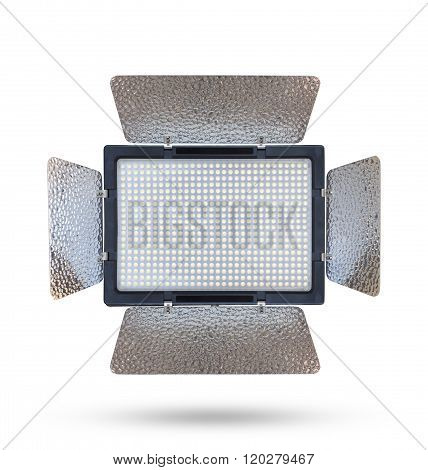 LED flash light bulb isolated on white background use clipping path