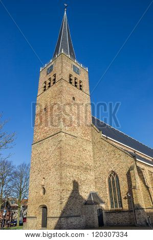 Martini Church In The Historical Center Of Franeker
