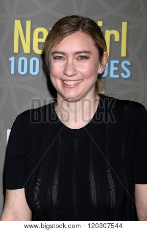 LOS ANGELES - MAR 3:  Elizabeth Meriwether at the New Girl 100th Episode Party at the W Westwood on March 3, 2016 in Westwood, CA