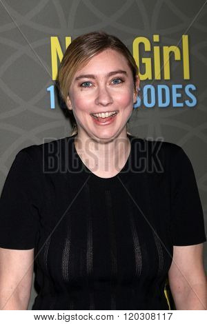 LOS ANGELES - MAR 3:  Elizabeth Meriwether at the New Girl 100th Episode Party at the W Westwood on March 3, 2016 in Westwood, CA