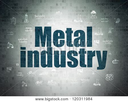 Industry concept: Metal Industry on Digital Paper background