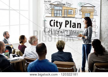 City Plan Plan SKetch Blueprint Design Concept