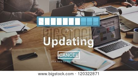 Updating Upgrade Software Program Data Technology Concept