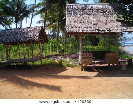 Plajda - Bintan, Endonezya rustik kulübe