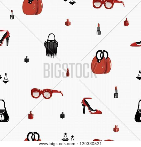 seamless fashion pattern