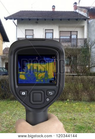 House Facade Thermal Imaging Analysis