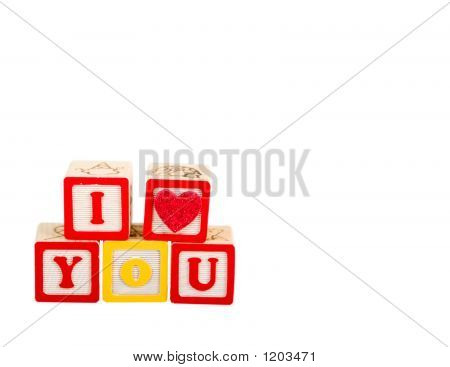 Jeg Luv du hvid Bkgd