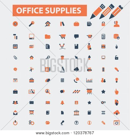 office supplies icons
