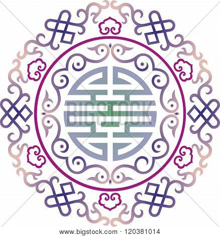 asian traditional pattern, oriental chinese ornament,lilac,cut  element,