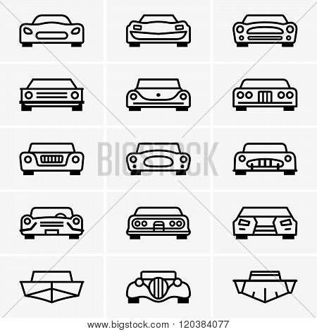 Front view cars