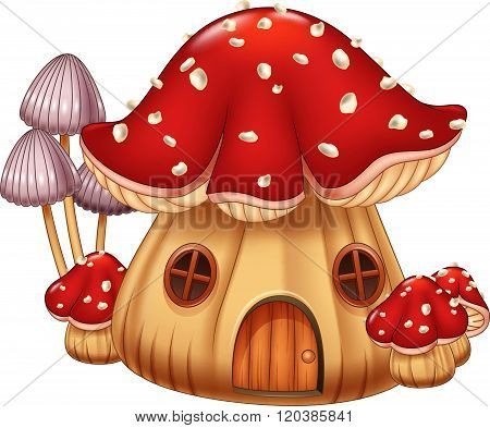 Illustration Mushroom house