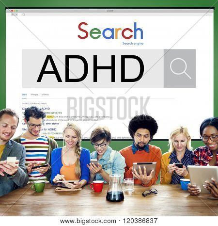 Attention Deficit Disorder Hyperactivity Concept