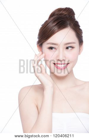 Beautiful Skin Care Woman Face