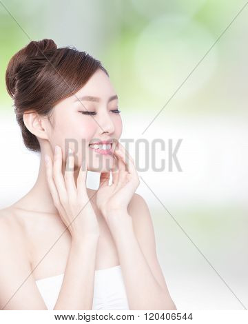 Woman Enjoy And Relax