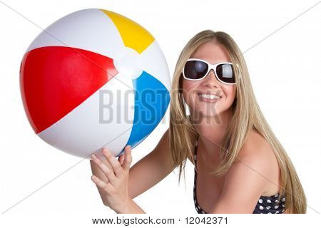 Žena hospodářství Beach Ball