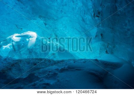 Ice Cave In The Vatnajokull Glacier Icelandan