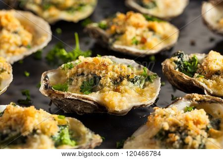 Homemade Creamy Oysters Rockefeller