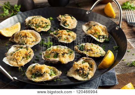 Homemade Creamy Oysters Rockefeller