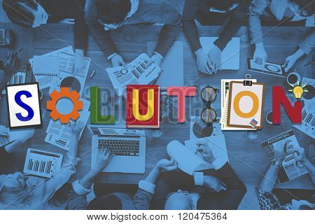 Solution Decision Progress Solve Discovery Ideas Concept