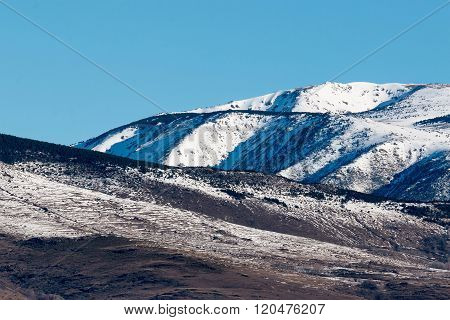 Snowy mountains peak in Spain (Cerdanya), Catalonia
