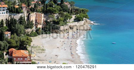 Residential Buildings On Beach Line