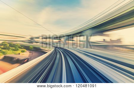 High Speed Technology Concept Via The Kobe Portliner Monorail