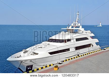 Motor Yacht In Jetty