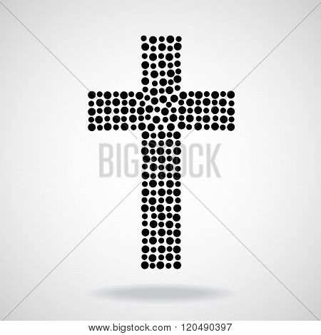 Abstract cross. Christian Symbol