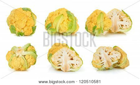 Cauliflower Isolated On The White Background