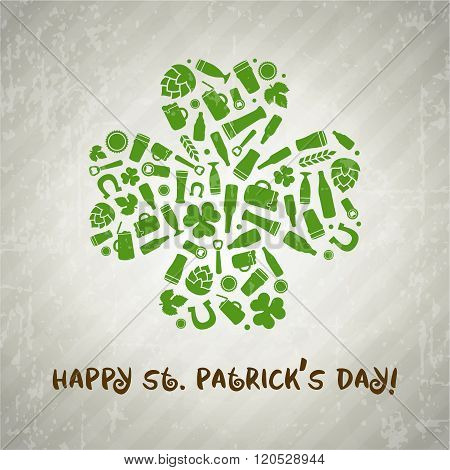 Saint Patrick's day craft beer poster