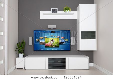 Video On Demand Vod Service On Tv.