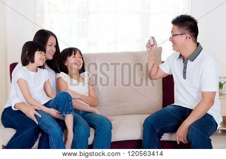 Lovely Asian Family