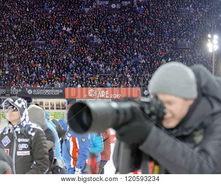 The Audience At A Slalom Event