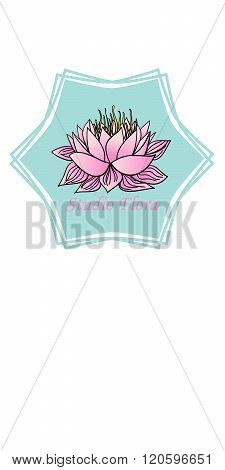 Lily Blank Card Illustration