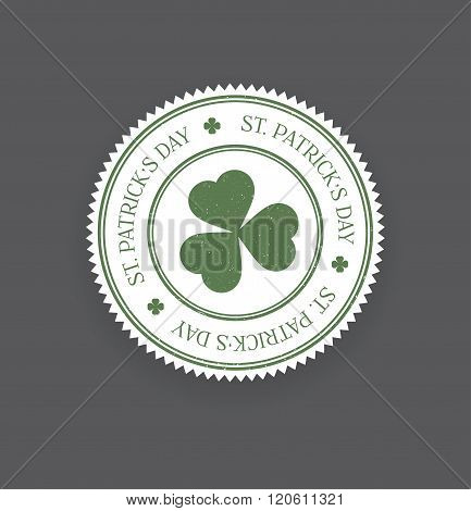 Saint Patrick's day badge