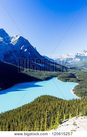 Peyto Lake, Banff National Park, Rocky Mountains, Alberta, Canada