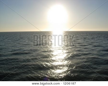 Anoitecer na praia de Northsee