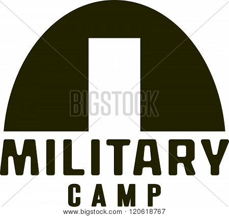 Military Tent Icon . Concept Of Graphic Clipart Work
