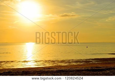Sunset on Ben T Davis Beach in Florida