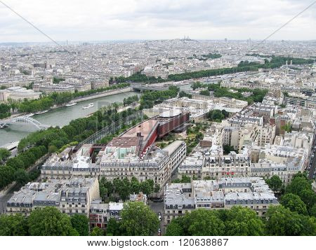 Spectacular Panorama Of Paris, France