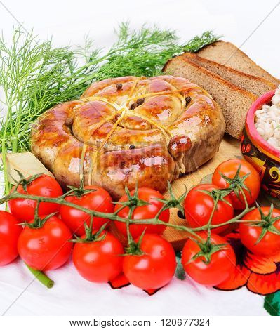 Ring Bratwurst Bread