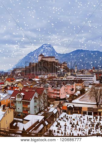Castle Kufstein in Austria - architecture and travel background